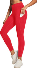 Leggings with Pockets for Women High Waisted Athletic Workout Compression Leggings Tummy Control Yoga Pants Women