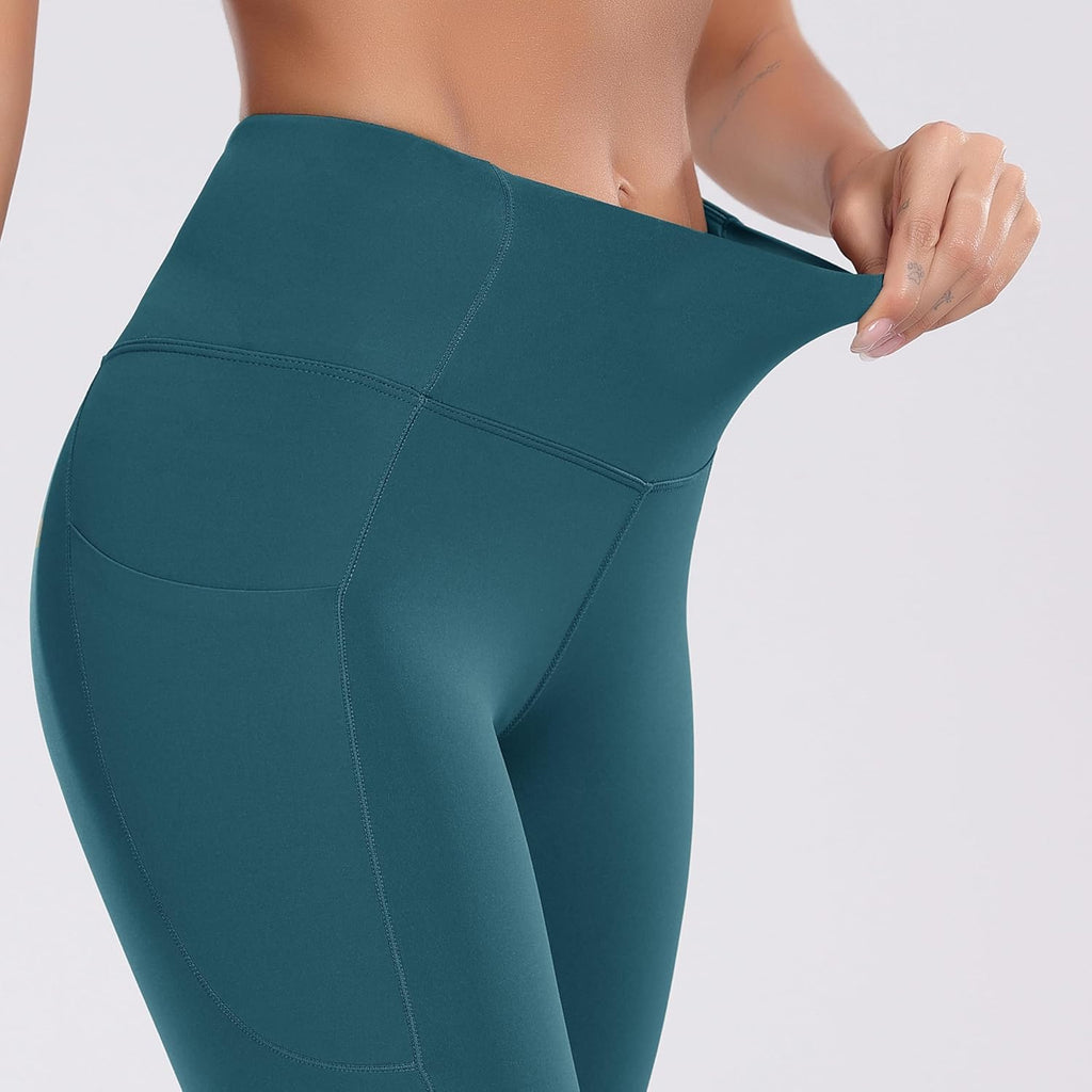 Women'S Yoga Short Side Pockets Workout Running Gym Shorts | High Waist 8”Biker Shorts for Women, Tummy Control Fitness Compression Cycling Short, Lift Volleyball Casual Walking Shorts