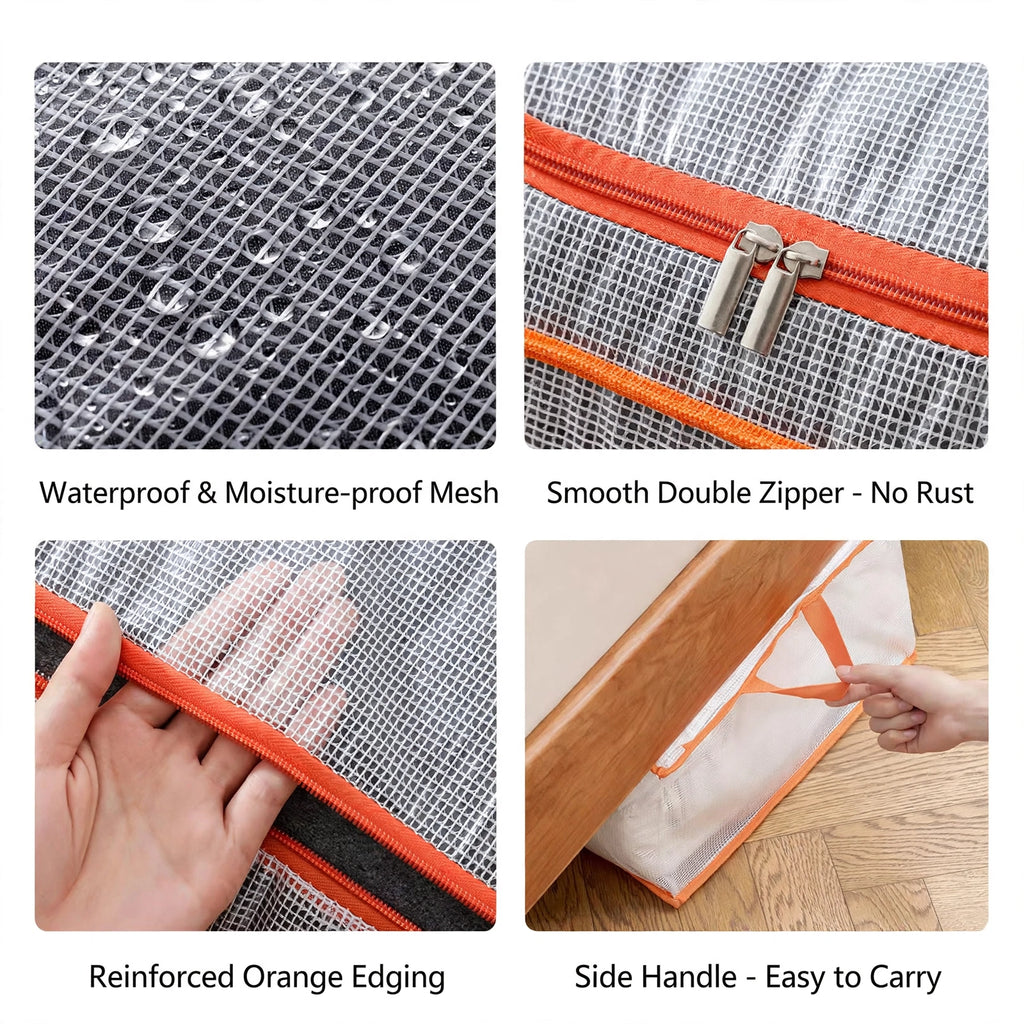 ClearFold™ Mesh Storage Bag - Foldable & Waterproof