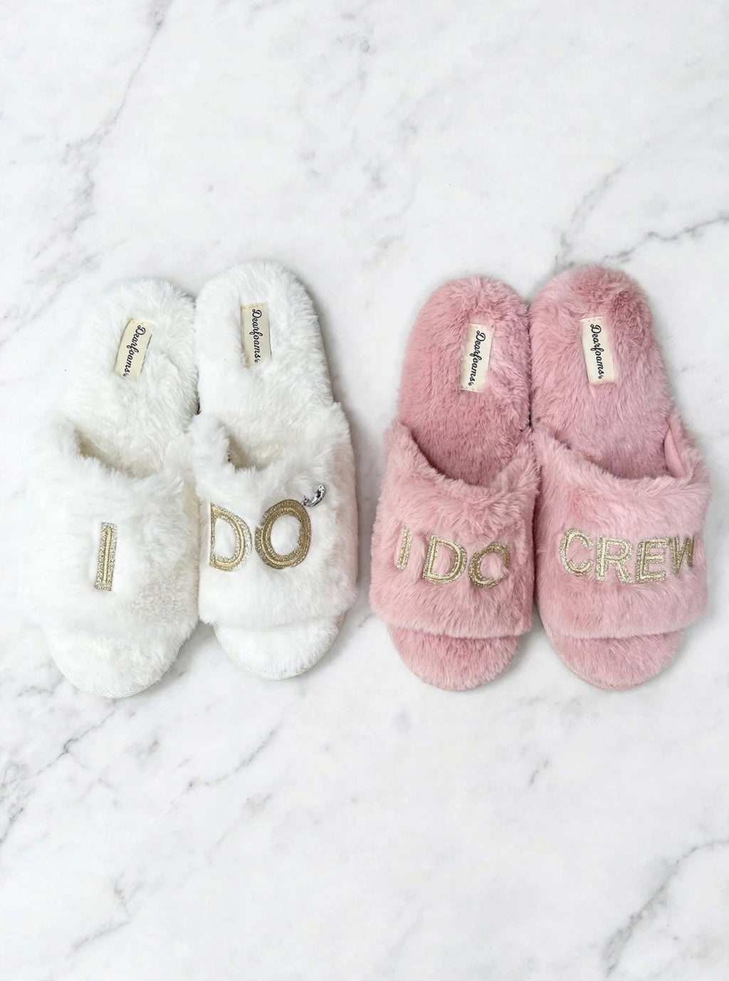 Bridal Slippers - I Do & Crew