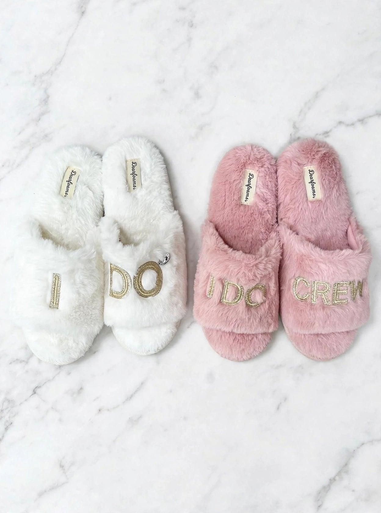 Bridal Slippers - I Do & Crew
