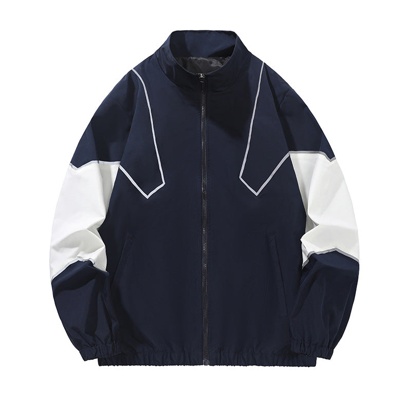 Retro V-Stripe Windbreaker Jacket