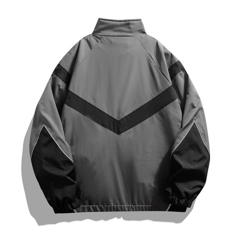 Retro V-Stripe Windbreaker Jacket