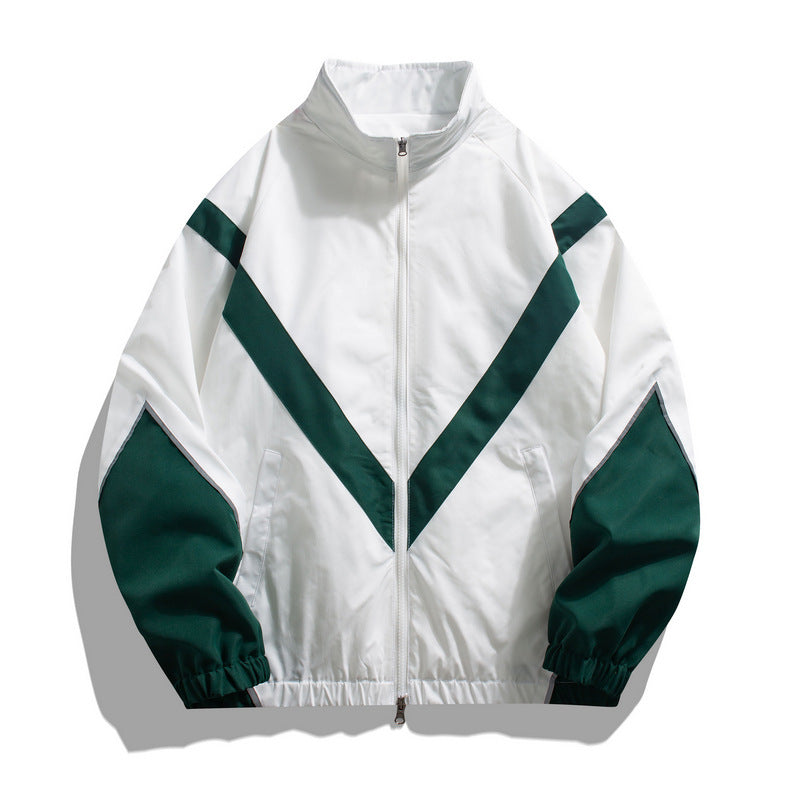 Retro V-Stripe Windbreaker Jacket