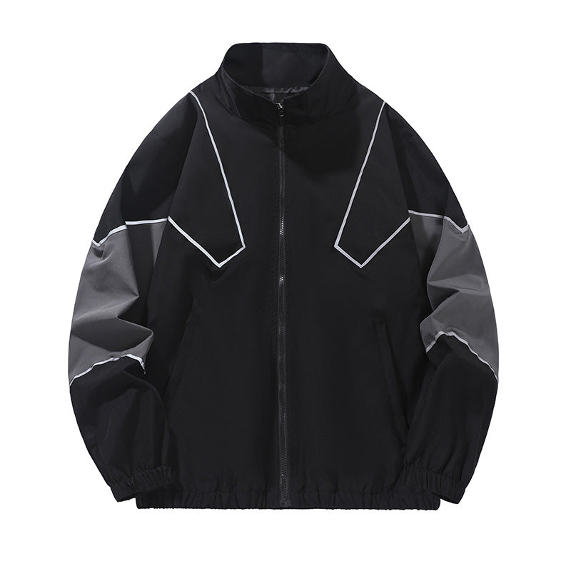 Retro V-Stripe Windbreaker Jacket