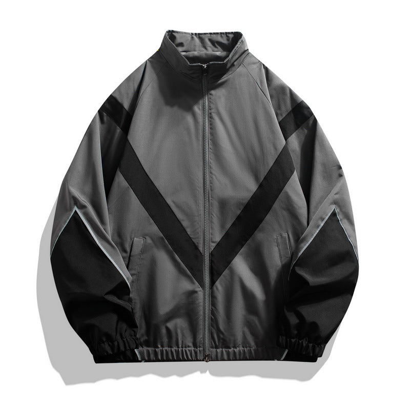 Retro V-Stripe Windbreaker Jacket