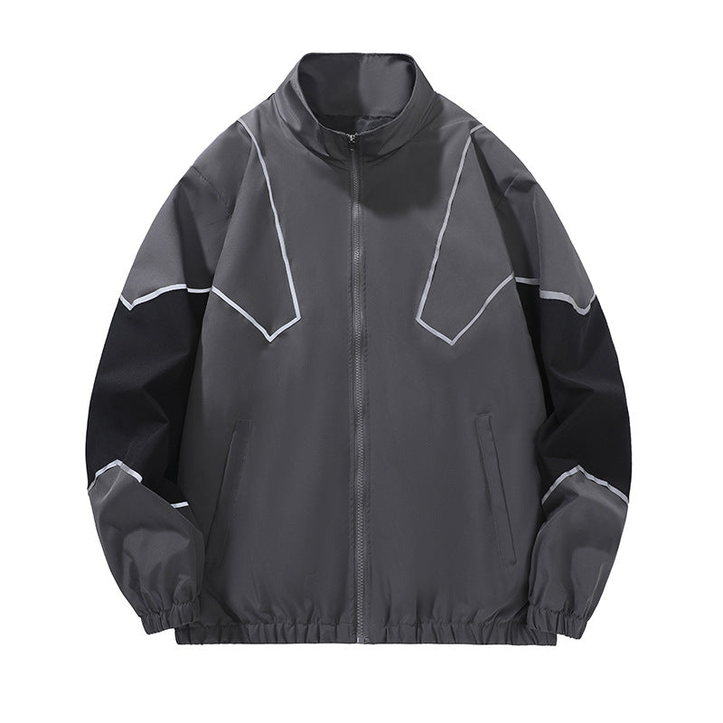 Retro V-Stripe Windbreaker Jacket