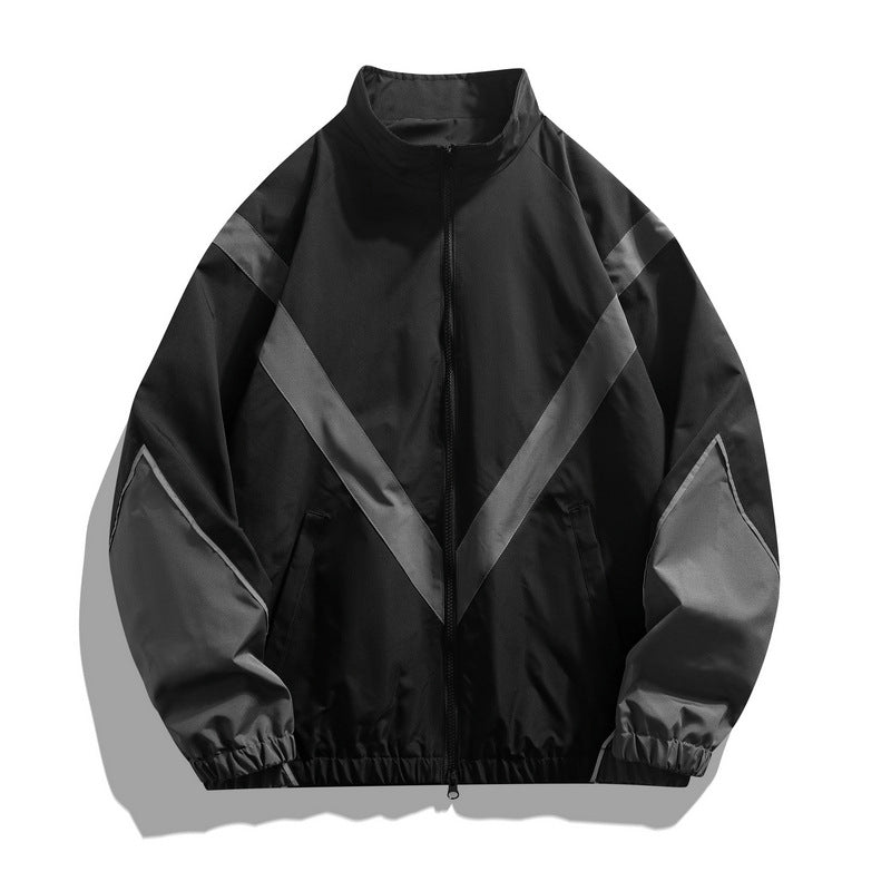 Retro V-Stripe Windbreaker Jacket