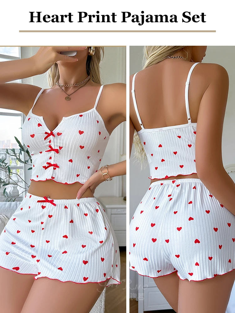 Cozy Heart Pajama Set - Women
