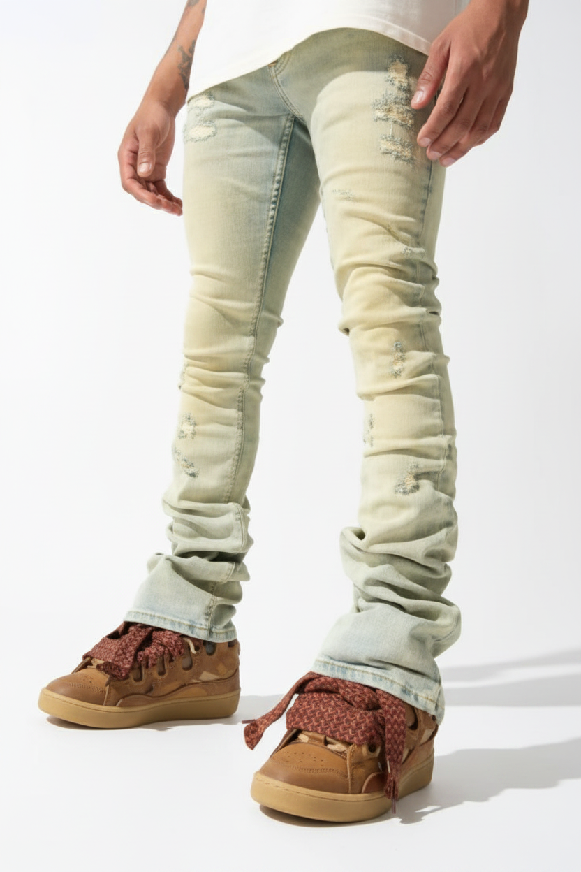 SERENEDE Jeans Stacked Skinny Light Green